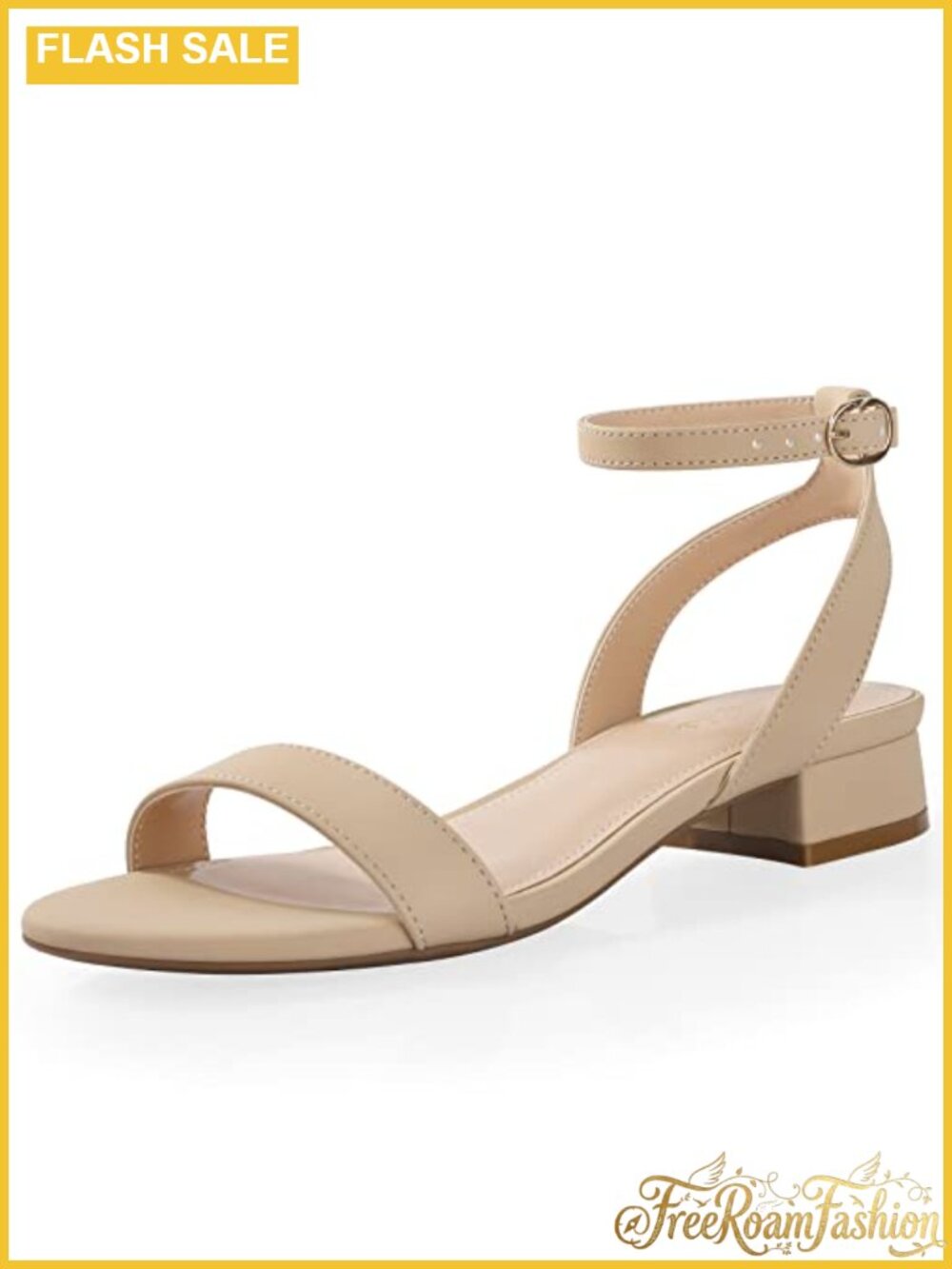 Womens Low Block Heel Sandals Open Toe Slingback Ankle Strap Suede Leather
